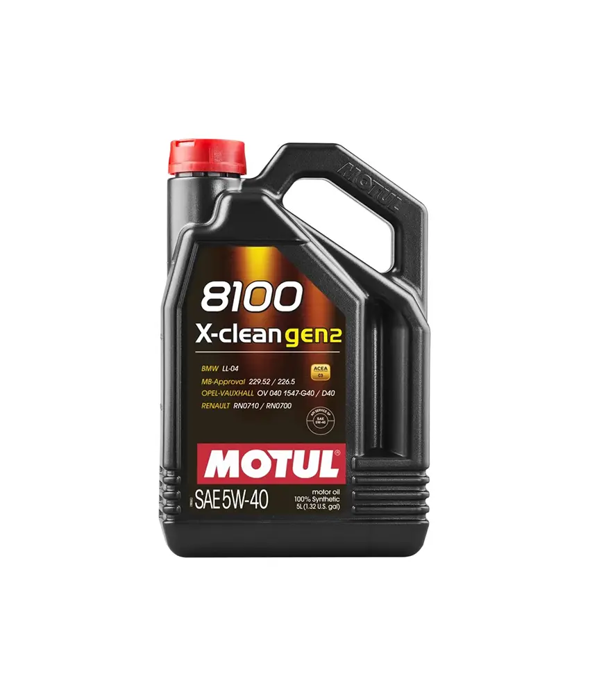 MOTUL 8100 5W40 X-CLEAN GEN2 - Aceite Full Sintético - Galón 5Lt.