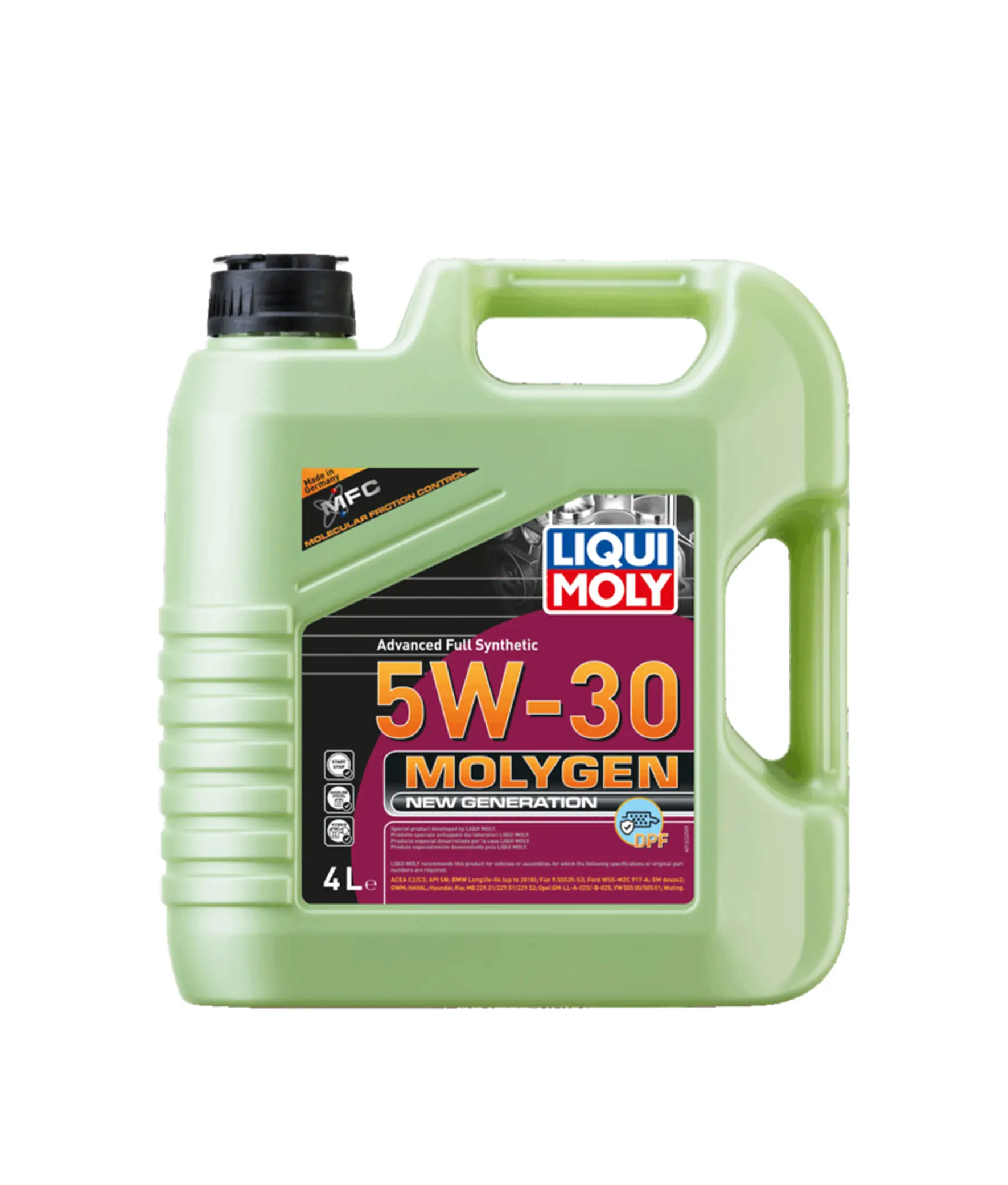 LIQUI MOLY MOLYGEN NEW GENERATION 5W30 DPF - Aceite de Motor - Galón 4Lt.