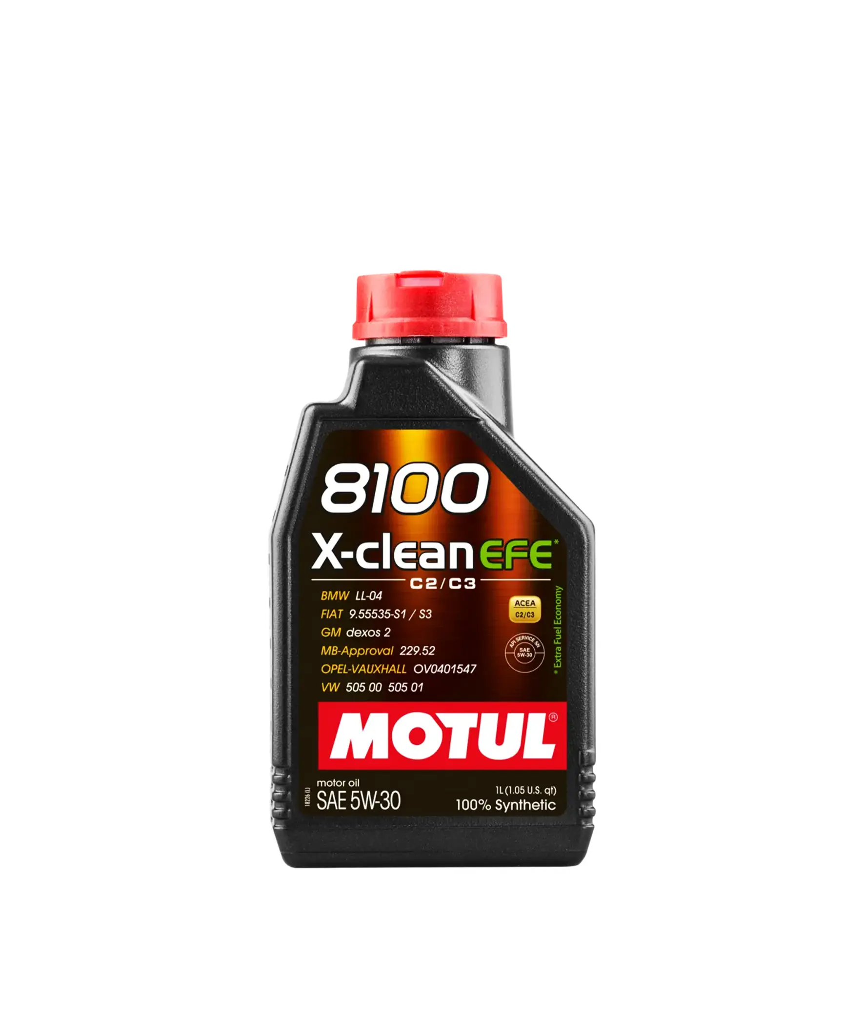 MOTUL 8100 5W30 X-CLEAN EFE C2/C3 - Aceite Full Sintético - QT 1Lt.