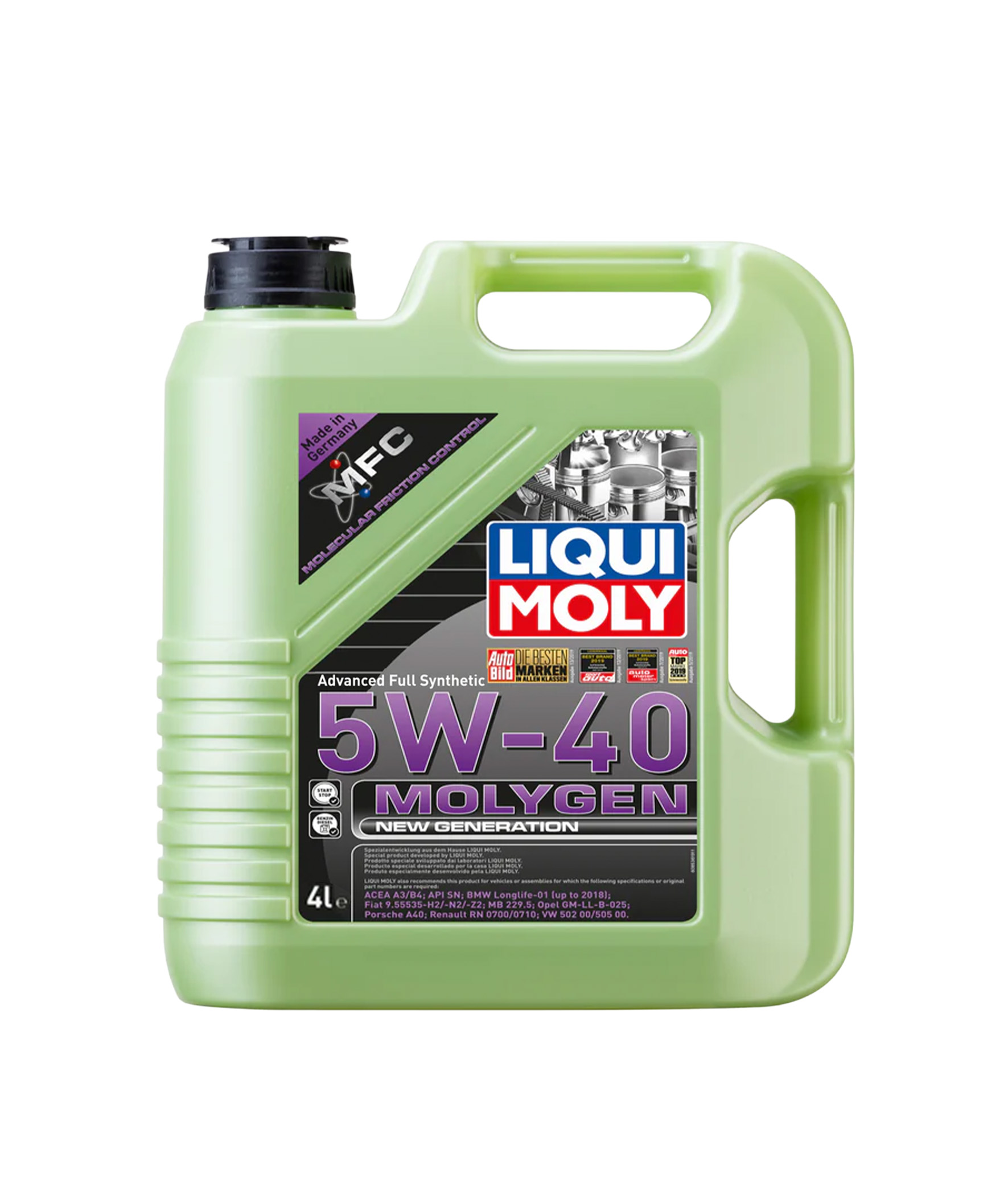 LIQUI MOLY MOLYGEN NEW GENERATION 5W40 - Aceite de Motor - Galón 4Lt.