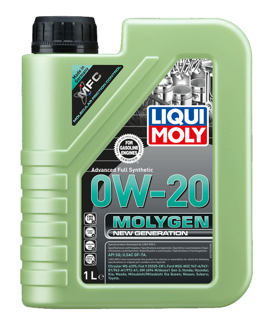 LIQUI MOLY MOLYGEN NEW GENERATION 0W20 - Aceite de Motor - QT 1Lt.