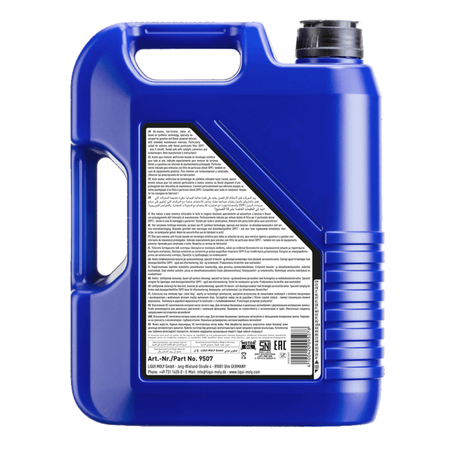 LIQUI MOLY LONGTIME HIGH TECH 5W30 - Aceite de Motor Sintético - Galón 5Lt.