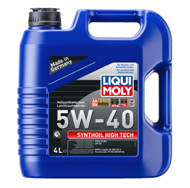 LIQUI MOLY SYNTHOIL HIGH TECH 5W40 - Aceite de Motor - Galón 4Lt.
