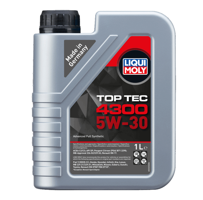LIQUI MOLY TOP TEC 4300 5W30 - Aceite de Motor - QT 1Lt.