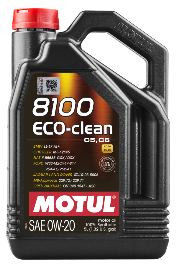 MOTUL 8100 ECO-CLEAN 0W20 - Aceite Full Sintético - Galón 5Lt.